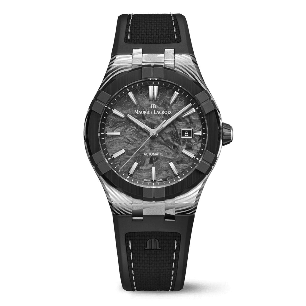 Maurice Lacroix AIKON-IC Frozen Carbon Damas acero de Damasco