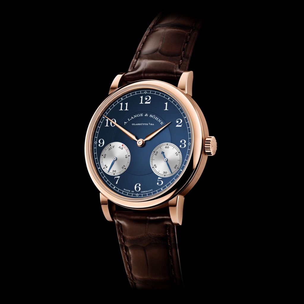 A. Lange & Söhne 1815 UP/DOWN in 18K pink gold with blue dial