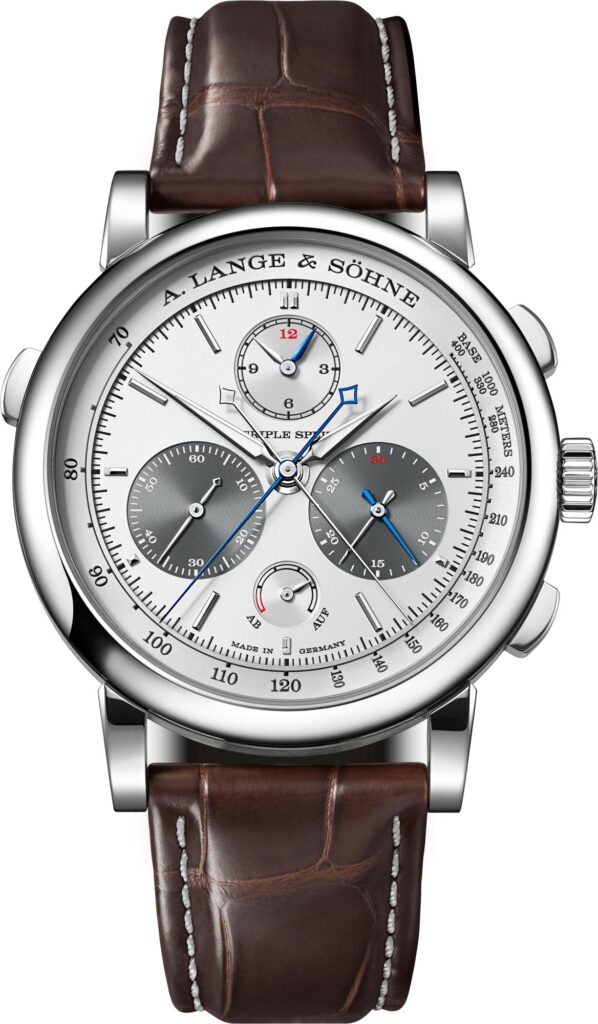 A. Lange & Söhne TRIPLE SPLIT en platino vista frontal completa