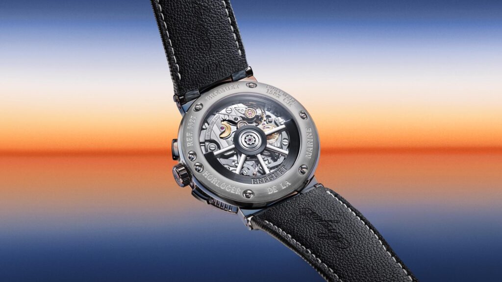 Breguet Marine Chronographe 5527: Complicación Flyback trasera