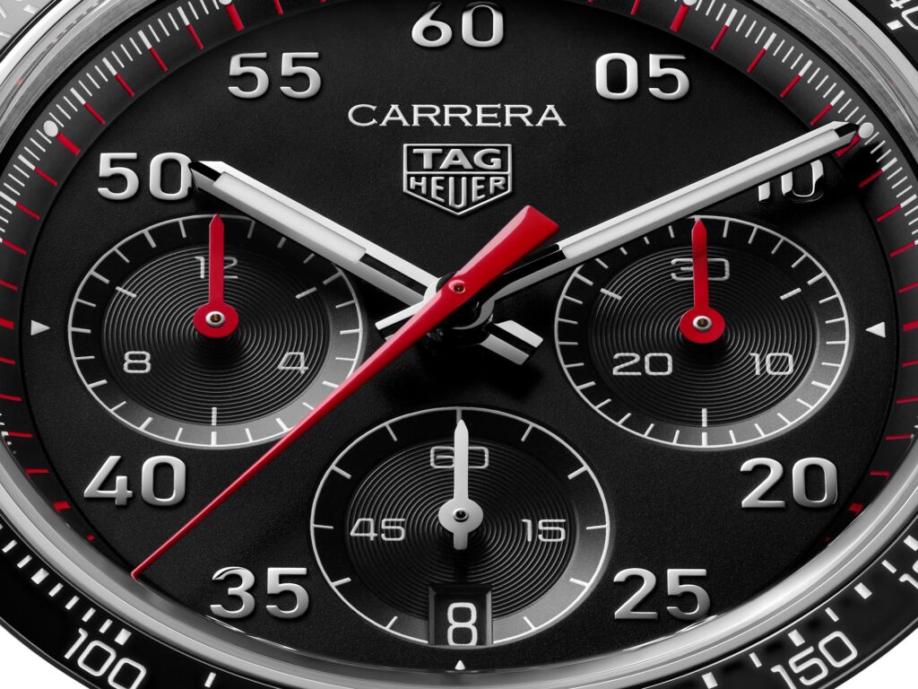 TAG Heuer Carrera Chronograph Sport Spain Limited Edition (Ref. CDB2110.FC6571) detalle esfera