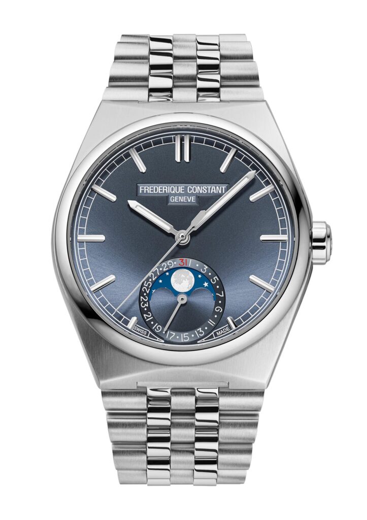 Frederique Constant Highlife Moonphase Date Manufacture azul brazalete