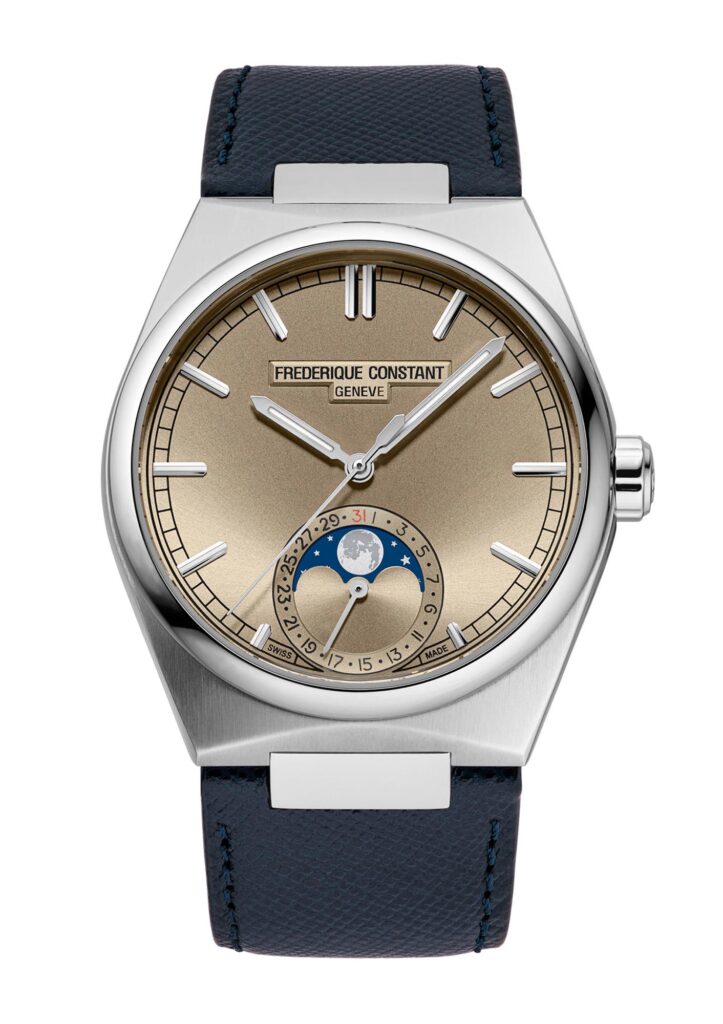 Frederique Constant Highlife Moonphase Date Manufacture dorado con correa