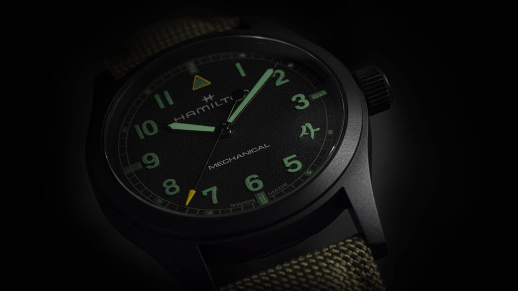 Hamilton Khaki Field Mechanical Call of Duty lumen