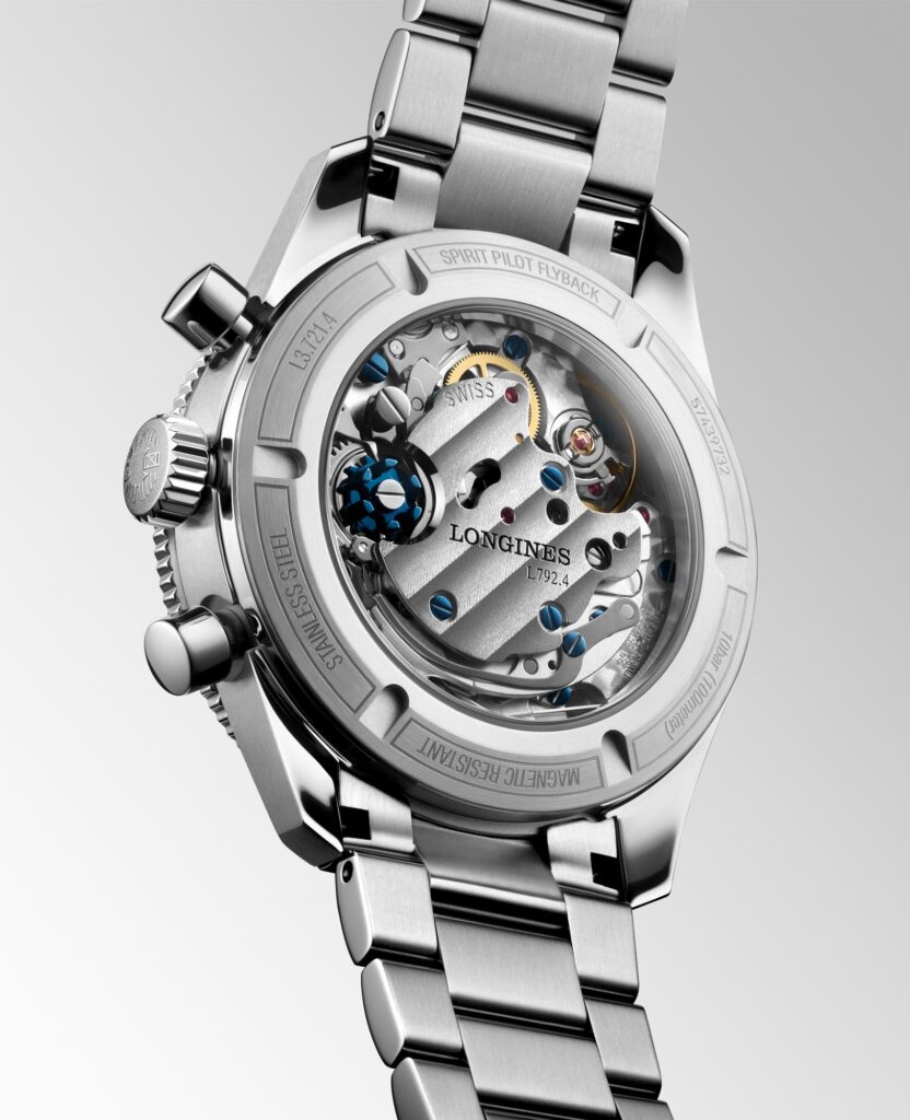 Longines Spirit Pilot Flyback 39,5 mm con brazalete trasera general