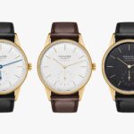 Trilogía de relojes NOMOS Orion Gold Neomatik con caja en oro macizo de 18 quilates
