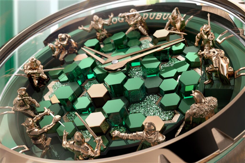 Roger Dubuis Knights of the Round Table detalle general esfera
