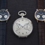 A. Lange & Söhne 1815 UP/DOWN en oro blanco y oro rosa junto al reloj de bolsillo histórico que inspiró su diseño