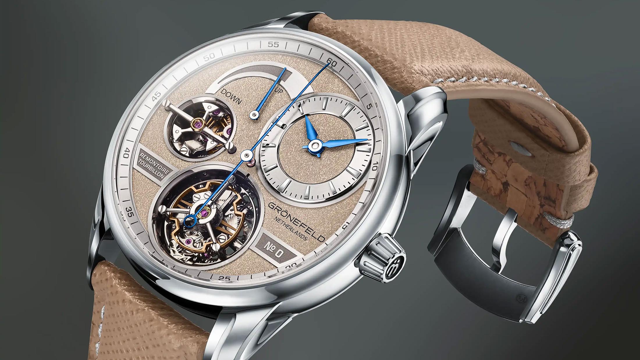 Reloj Grönefeld 1941 Quadrivium con tourbillon volante y remontoire