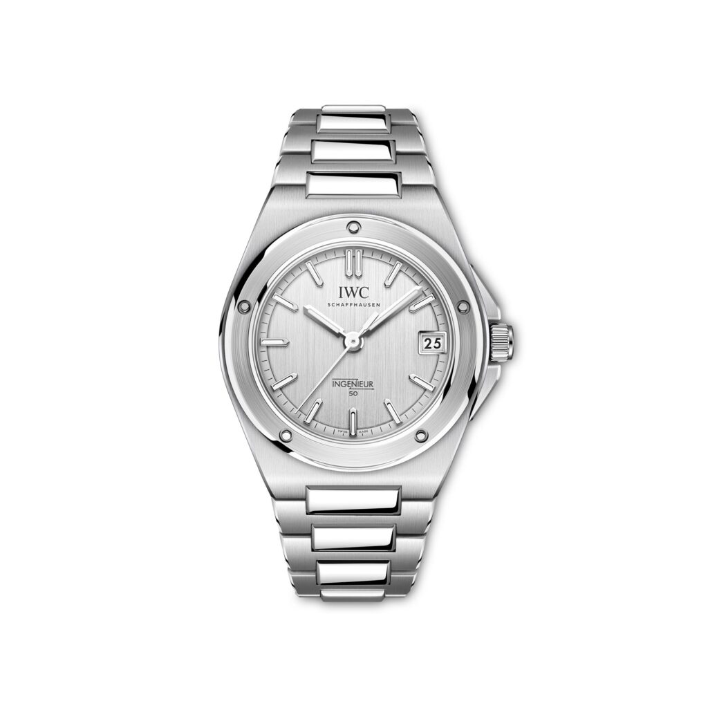 uevo IWC Ingenieur Automático 50 Aniversario con esfera plateada 35 solitario