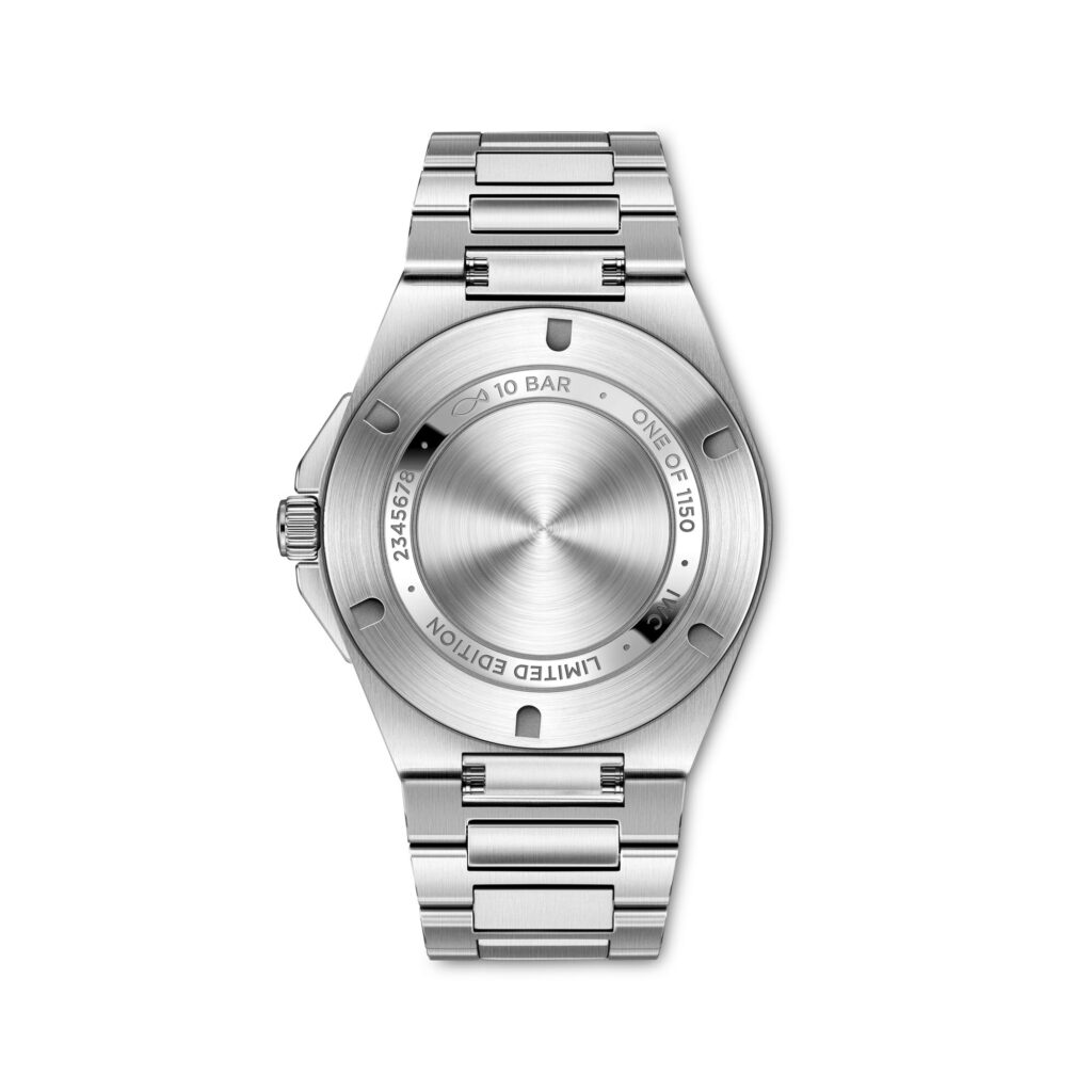 uevo IWC Ingenieur Automático 50 Aniversario con esfera plateada fondo