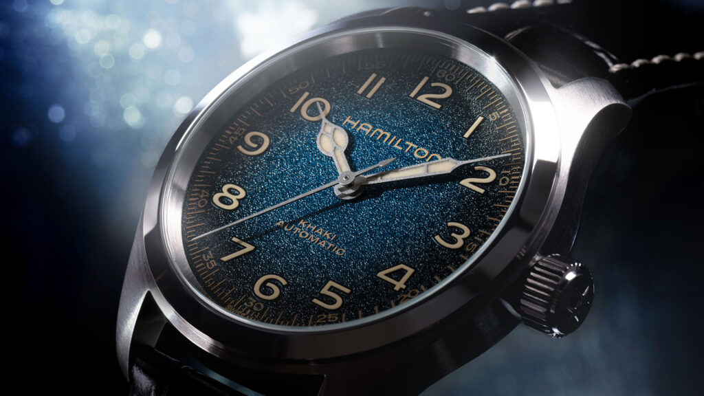 Hamilton Khaki Field Murph 38 mm esfera azul 