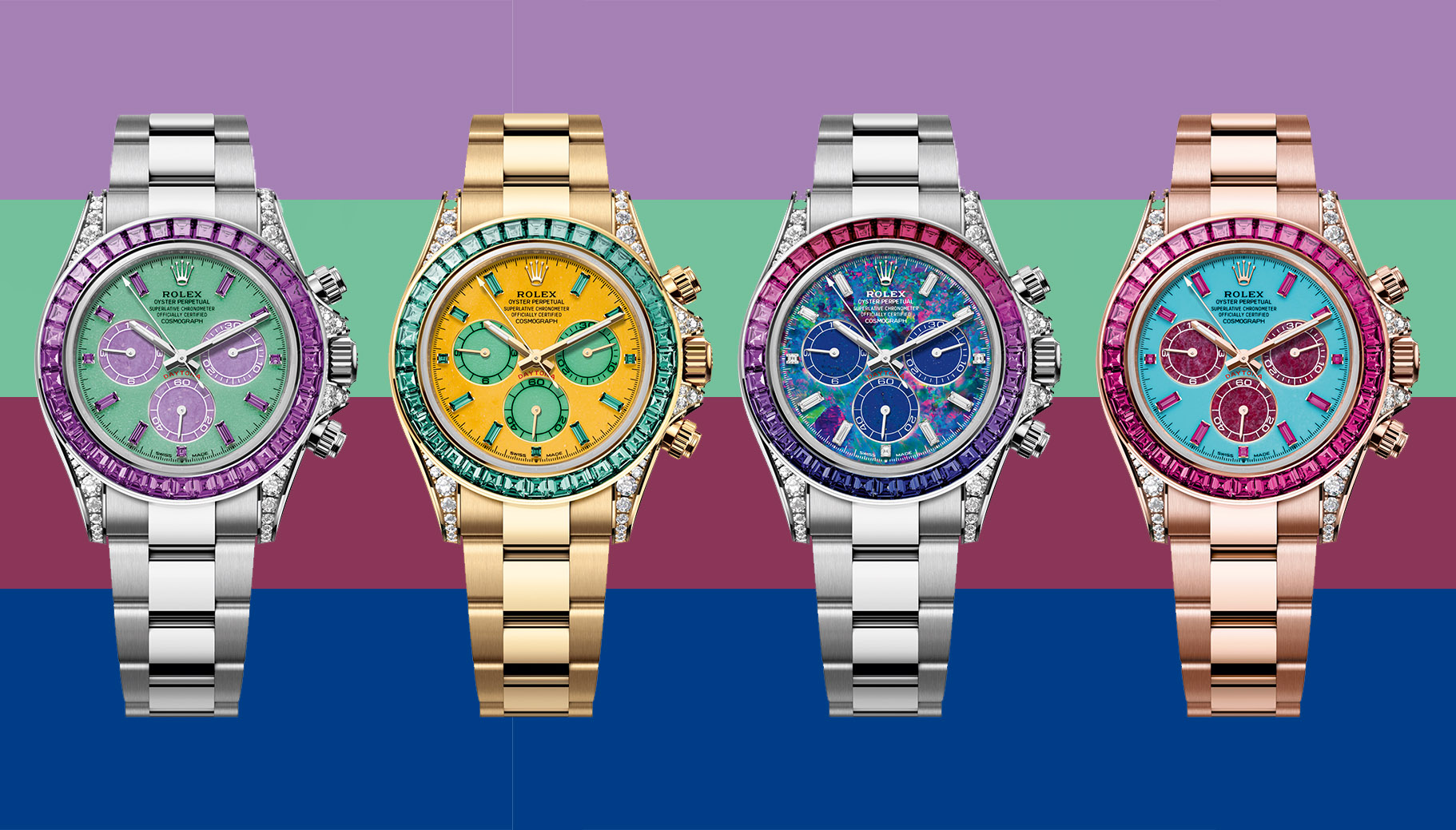 Cuatro relojes Rolex Cosmograph Daytona piezas únicas inspiradas en las cuatro estaciones para la subasta de Phillips