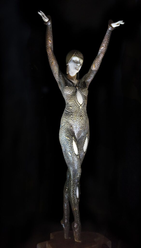 Chryselephantine sculpture from the Casa Lis Art Nouveau and Art Déco Museum photographed by Puparelli