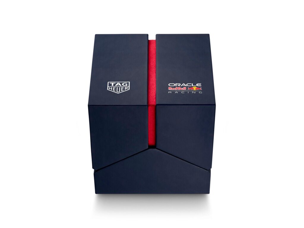 Estuche de presentación especial con los colores de Oracle Red Bull Racing