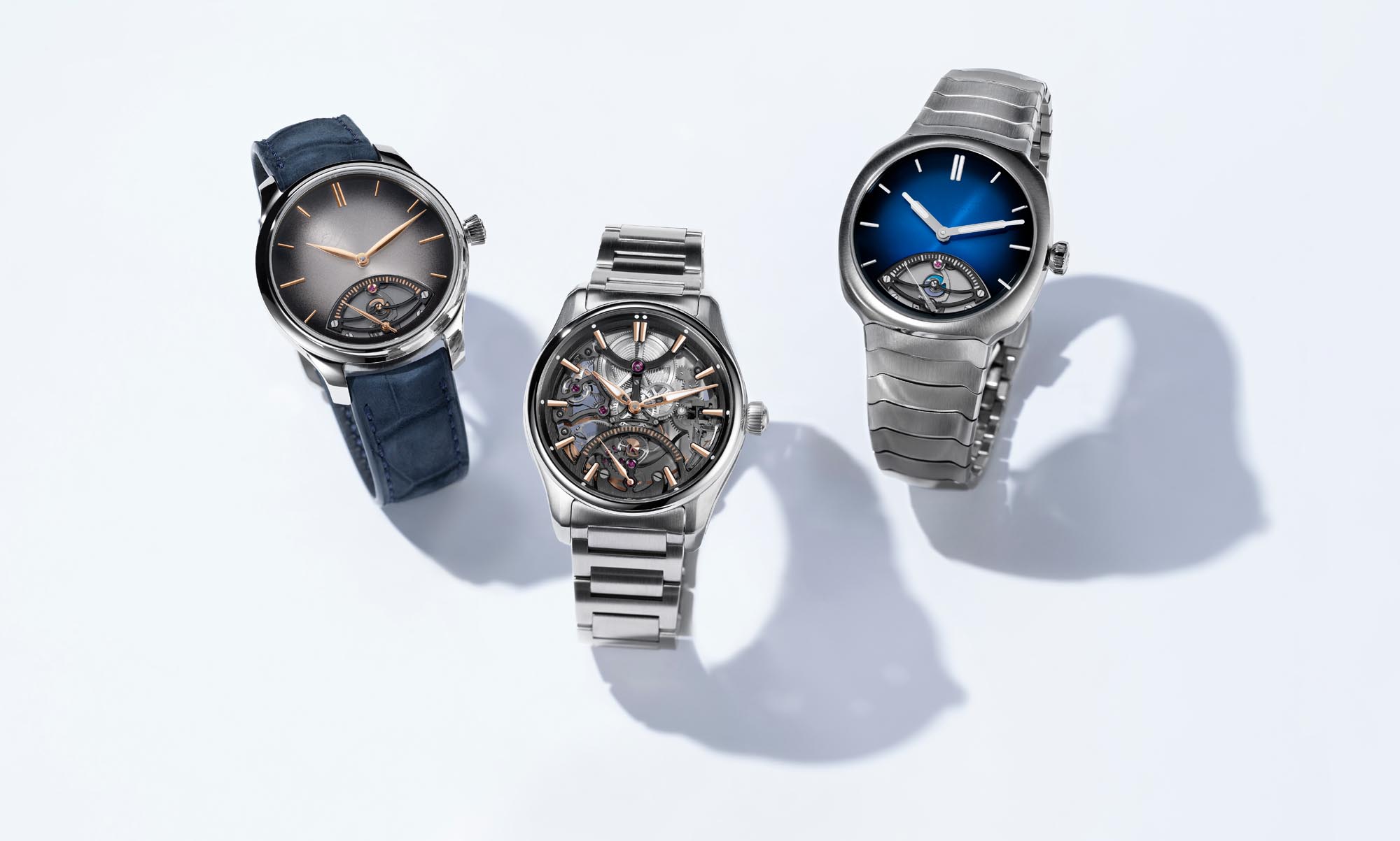 H. Moser & Cie. presenta tres nuevos modelos Retrograde Seconds: Pioneer, Streamliner y Endeavour.