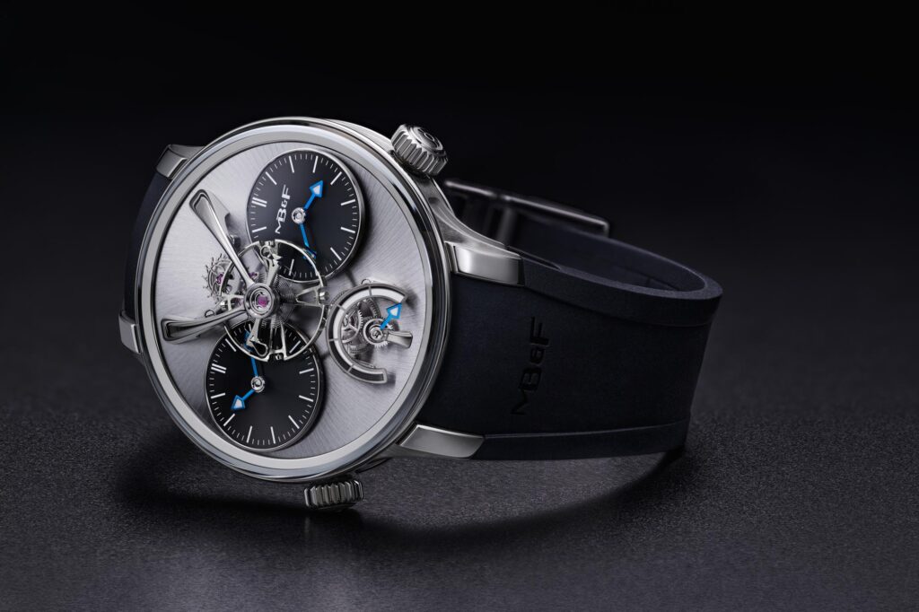 MB&F Legacy Machine N°1 EVO in rose gold on the wrist