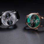 MB&F Legacy Machine N°1 EVO con caja de 42 mm, doble huso horario y volante suspendido de 14 mm